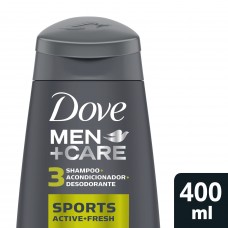 Dove Men Shampoo 3en1 Sport x 400 ML